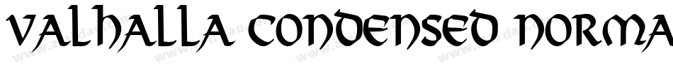 Valhalla Condensed Normal字体转换